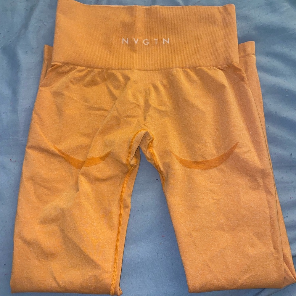 NVGTN Burnt Orange Contour Seamless Leggings